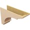 Ekena Millwork 12"W x 36"D x 24"H Classic Hughes Rough Cedar Woodgrain TimberThane Corbel, Primed Tan CORUR12X36X24HUGRCPR - alternate 5